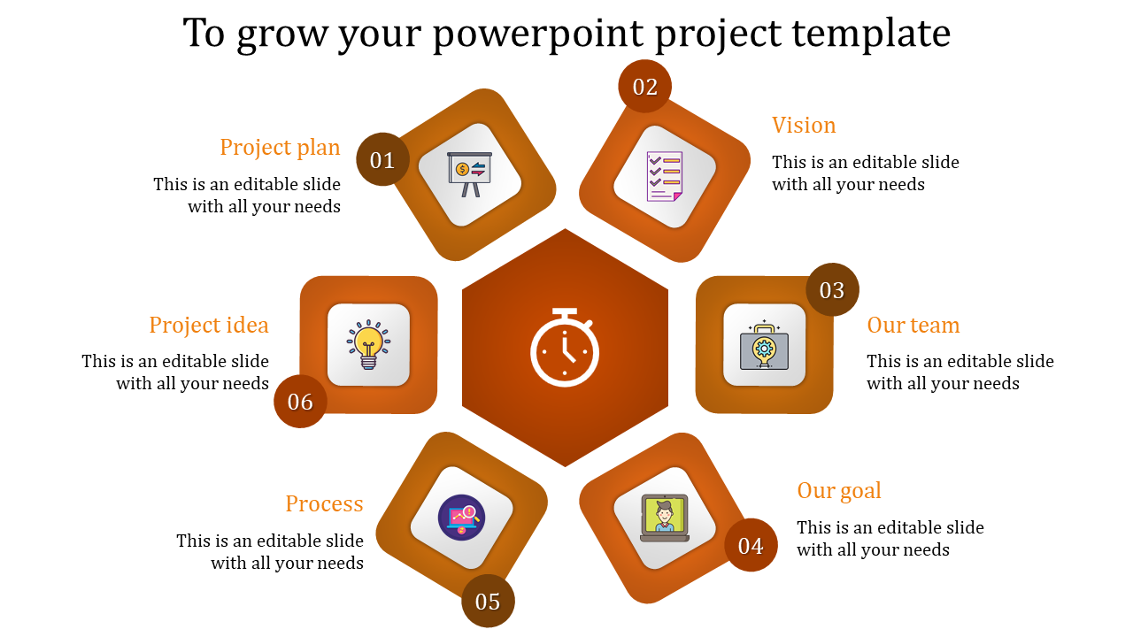 powerpoint project template-To Grow Your Powerpoint Project Template-6-orange
